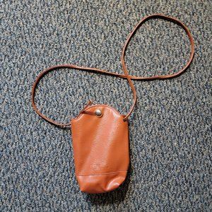 Heroing Cognac Brown Leather Crossbody Bag